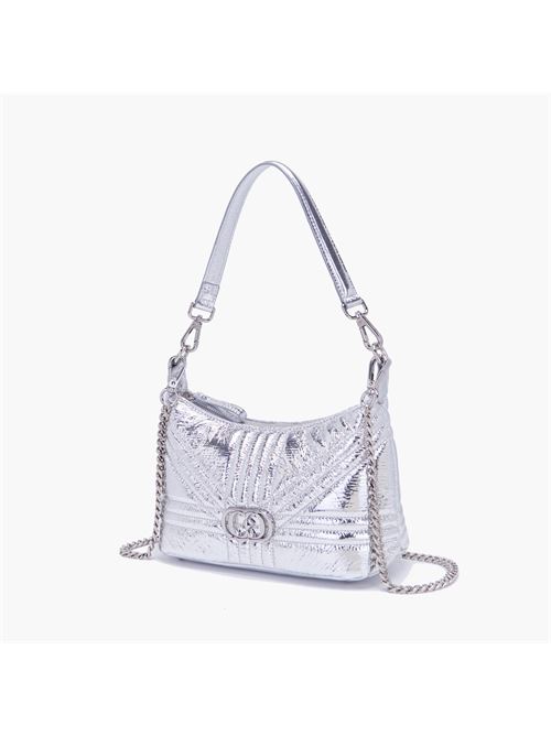 borsa a spalla shiny mini La carrie | 141-P-FS-261-LAMSILVER